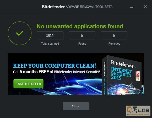 Bitdefender Adware Removal Tool Beta 4