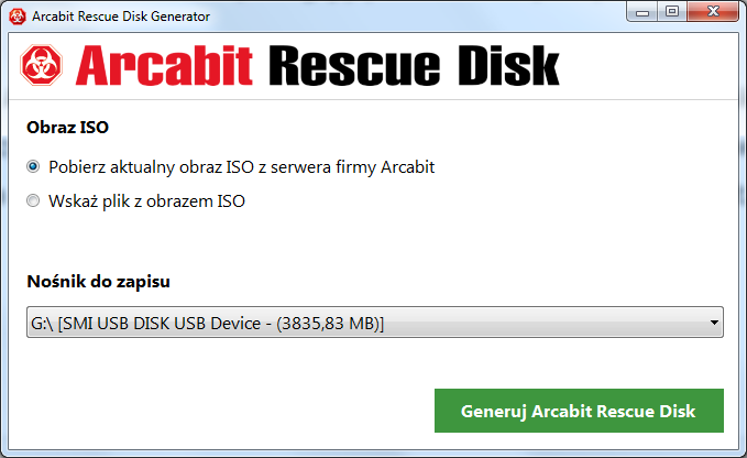 Arcabit Rescue Disk