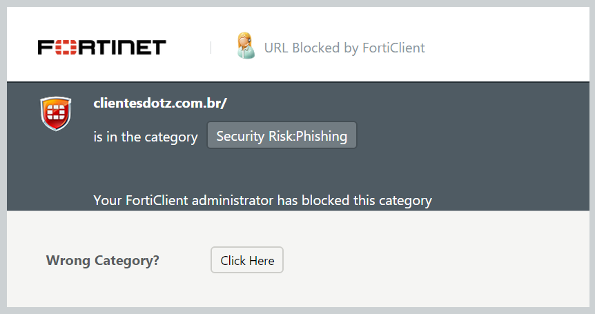 FortiClient 5 phishing
