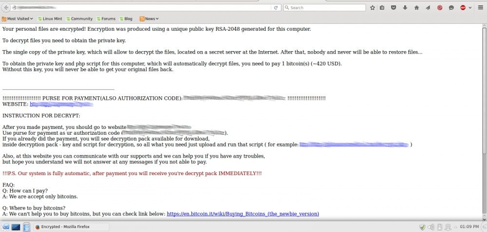 ransom linux www