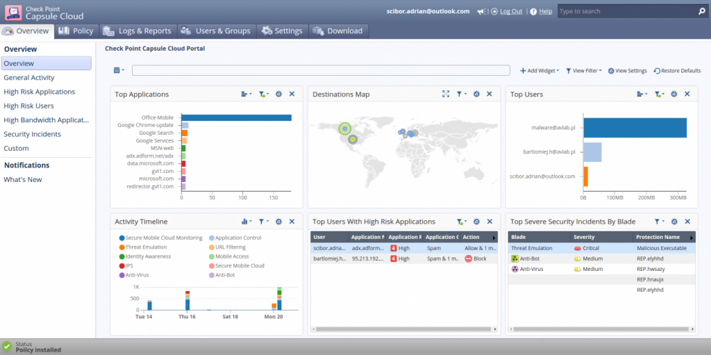 Check Point Capsule bezpieczeństwo urządzeń firmowych i dokumentów na