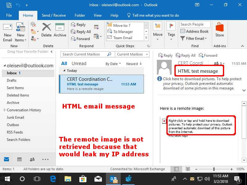 Microsoft Outlook luka