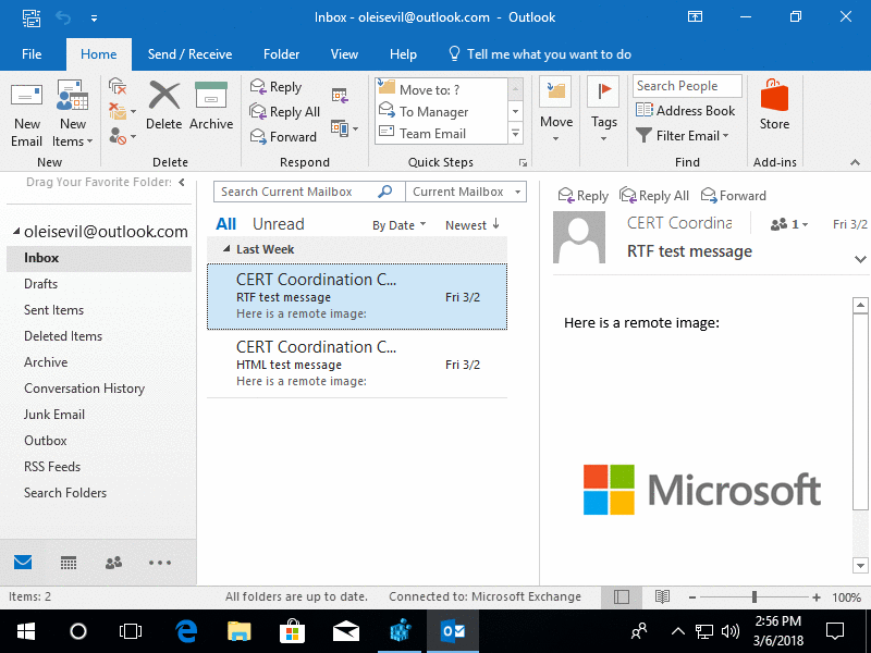BSOD Windows przez błąd w Outlook