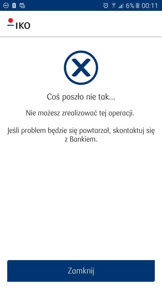 Awaria aplikacji IKO PKO Bank Polski