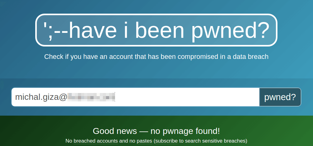 Have i been pwned