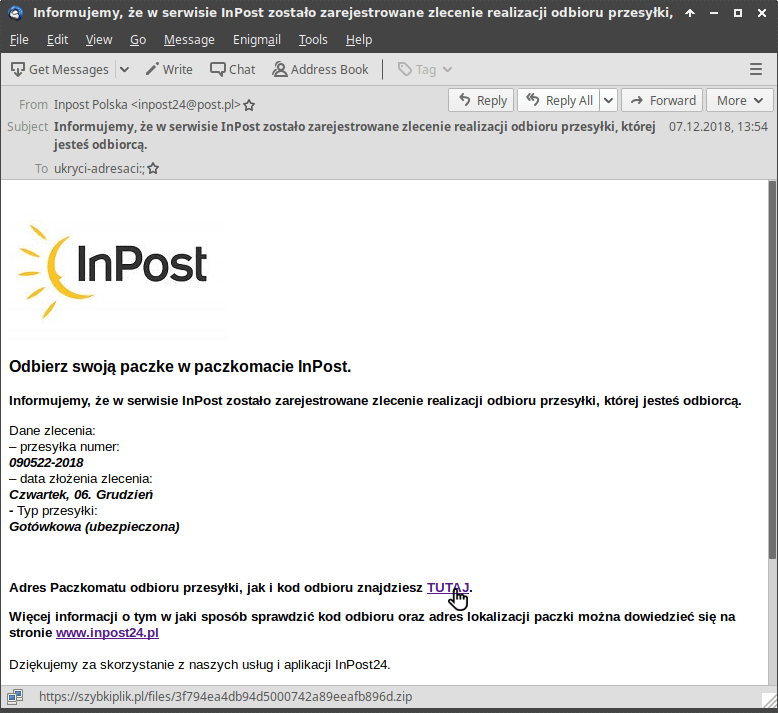InPost spam