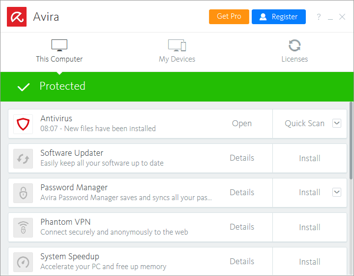 Zarządzanie dostępnymi programami. 