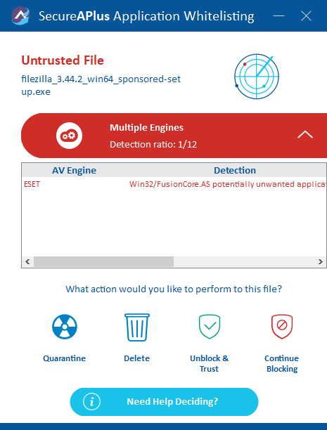 SecureAPlus bazuje m.in. na białych listach certyfikatów. 