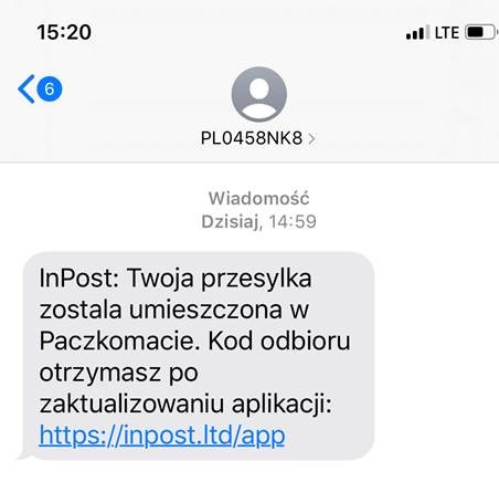 InPost fałszywy SMS