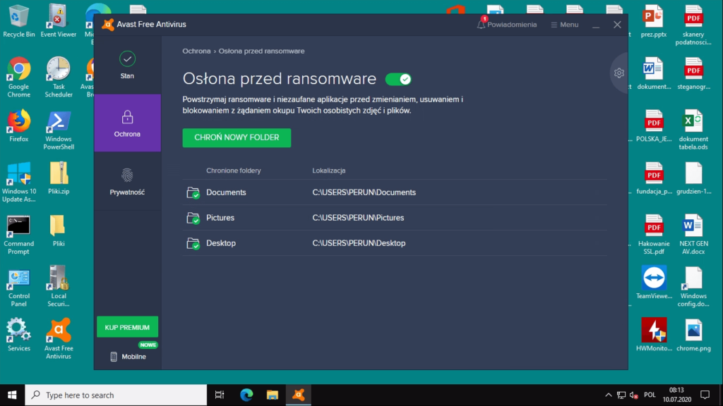 Avast słona ransomware