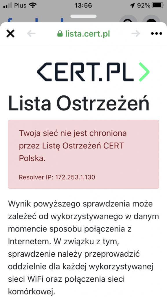 lista cert polska