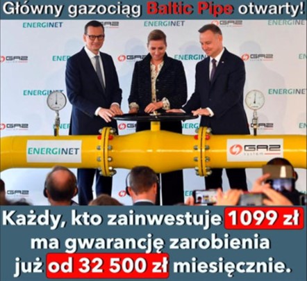 gazociąg baltic pipe scam