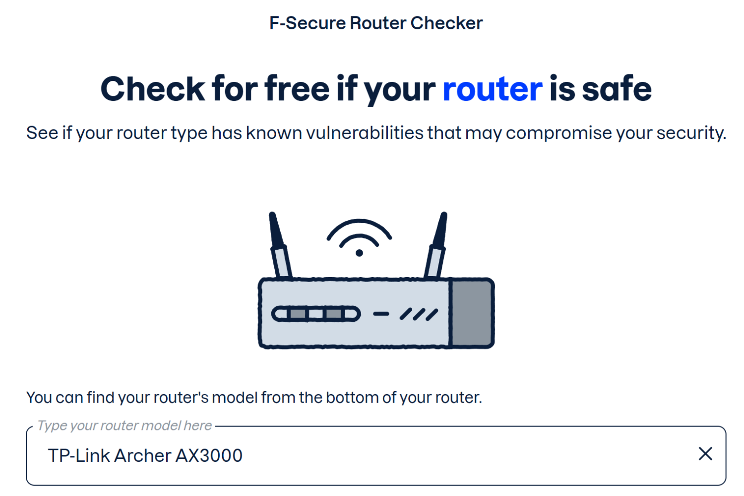 F-Secure Router Checker