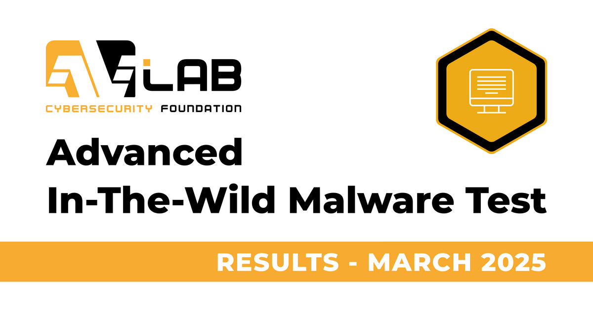 Wyniki Advanced In-The-Wild Malware Test w marcu 2025