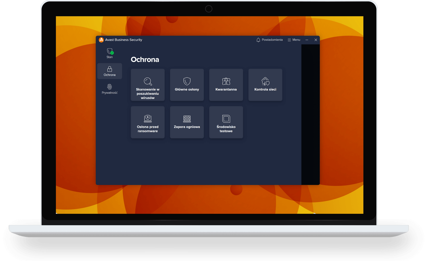 Avast Business Security laptop